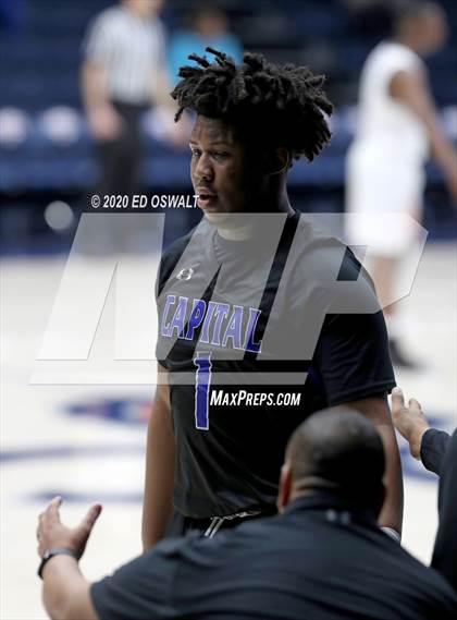 Thumbnail 1 in Capital Christian vs. Poly (MaxPreps MLK Classic) photogallery.