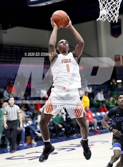 Thumbnail 1 in Capital Christian vs. Poly (MaxPreps MLK Classic) photogallery.
