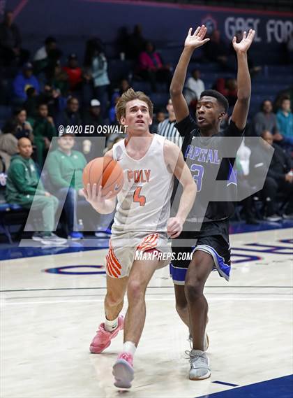 Thumbnail 1 in Capital Christian vs. Poly (MaxPreps MLK Classic) photogallery.