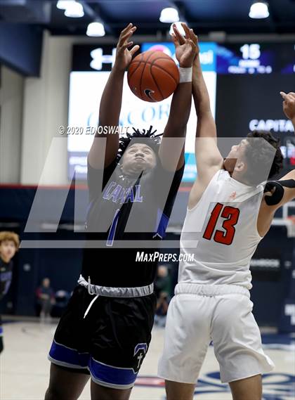 Thumbnail 2 in Capital Christian vs. Poly (MaxPreps MLK Classic) photogallery.