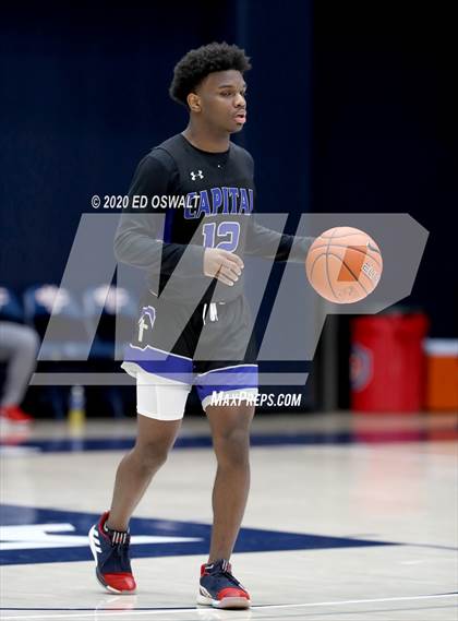 Thumbnail 1 in Capital Christian vs. Poly (MaxPreps MLK Classic) photogallery.