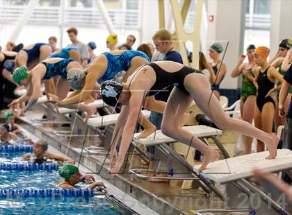 Thumbnail 2 in Valor Christian Swimming Invitational photogallery.