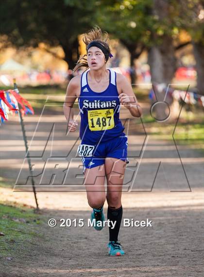 Thumbnail 3 in CIF State Cross Country Championships (D4 Girls Race) photogallery.