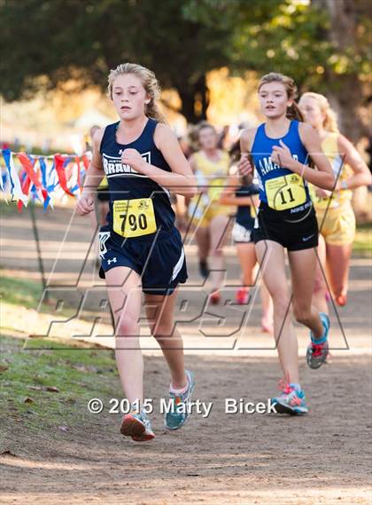 Thumbnail 3 in CIF State Cross Country Championships (D4 Girls Race) photogallery.