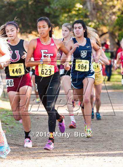 Thumbnail 1 in CIF State Cross Country Championships (D4 Girls Race) photogallery.