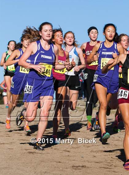 Thumbnail 3 in CIF State Cross Country Championships (D4 Girls Race) photogallery.