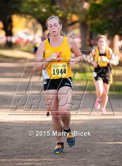Thumbnail 1 in CIF State Cross Country Championships (D4 Girls Race) photogallery.