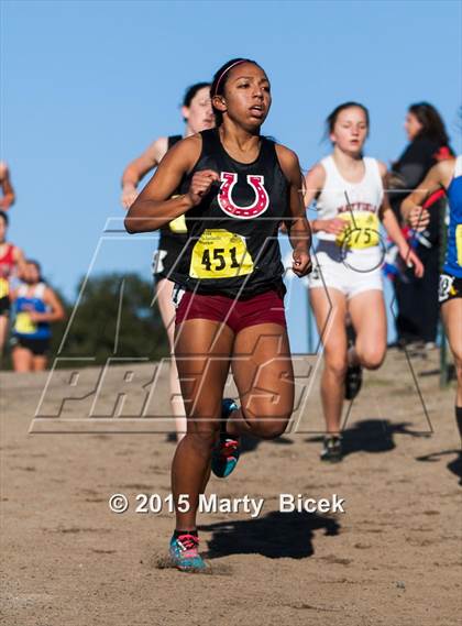 Thumbnail 1 in CIF State Cross Country Championships (D4 Girls Race) photogallery.