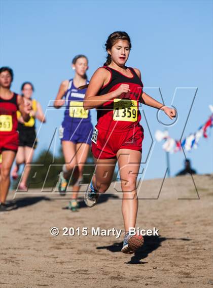 Thumbnail 3 in CIF State Cross Country Championships (D4 Girls Race) photogallery.