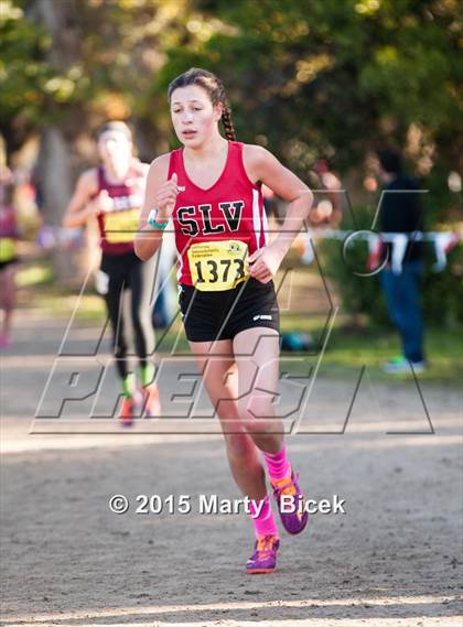 Thumbnail 3 in CIF State Cross Country Championships (D4 Girls Race) photogallery.
