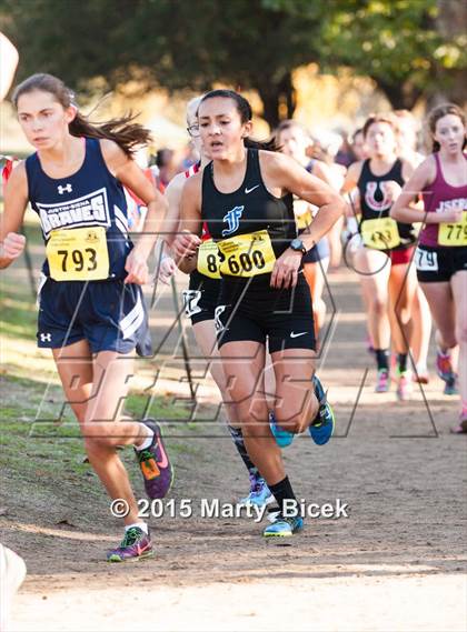 Thumbnail 2 in CIF State Cross Country Championships (D4 Girls Race) photogallery.
