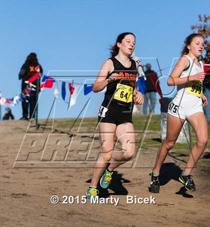 Thumbnail 3 in CIF State Cross Country Championships (D4 Girls Race) photogallery.