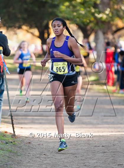 Thumbnail 3 in CIF State Cross Country Championships (D4 Girls Race) photogallery.