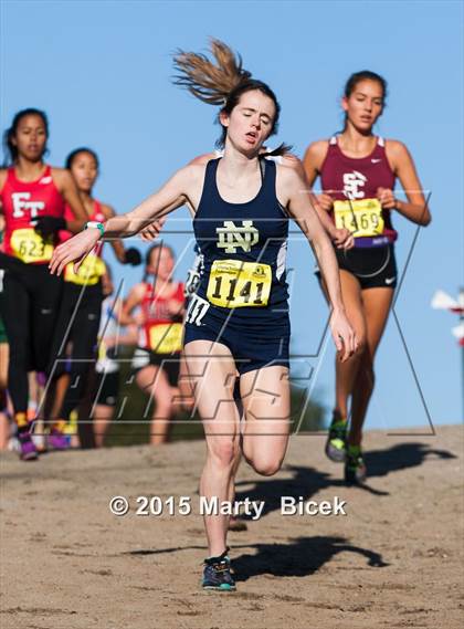 Thumbnail 3 in CIF State Cross Country Championships (D4 Girls Race) photogallery.