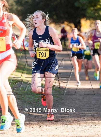 Thumbnail 1 in CIF State Cross Country Championships (D4 Girls Race) photogallery.