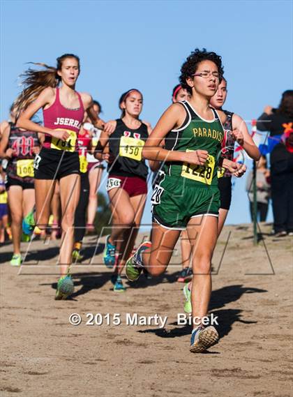 Thumbnail 3 in CIF State Cross Country Championships (D4 Girls Race) photogallery.