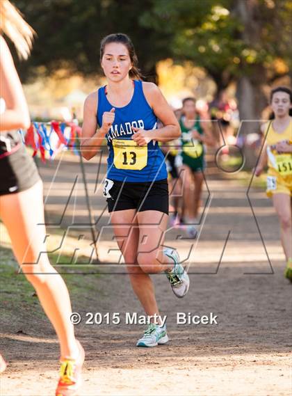 Thumbnail 3 in CIF State Cross Country Championships (D4 Girls Race) photogallery.