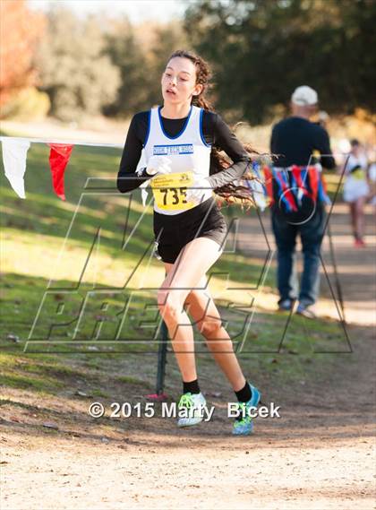Thumbnail 3 in CIF State Cross Country Championships (D4 Girls Race) photogallery.