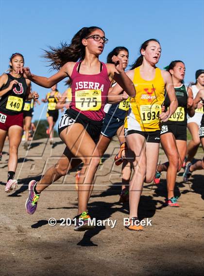 Thumbnail 2 in CIF State Cross Country Championships (D4 Girls Race) photogallery.