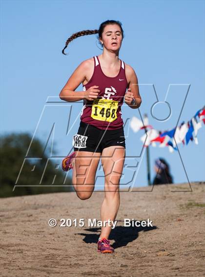 Thumbnail 3 in CIF State Cross Country Championships (D4 Girls Race) photogallery.