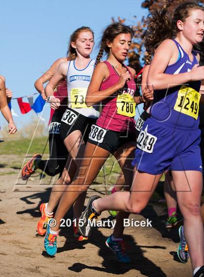 Thumbnail 3 in CIF State Cross Country Championships (D4 Girls Race) photogallery.