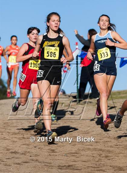 Thumbnail 3 in CIF State Cross Country Championships (D4 Girls Race) photogallery.