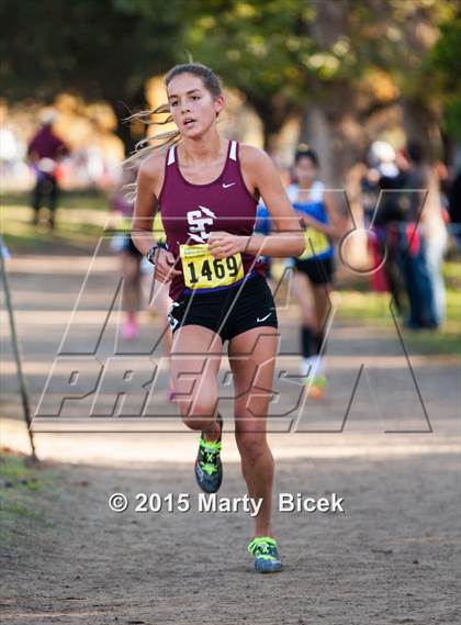 Thumbnail 3 in CIF State Cross Country Championships (D4 Girls Race) photogallery.