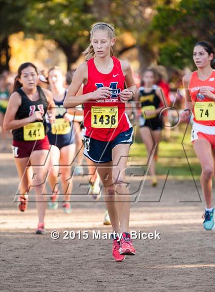 Thumbnail 2 in CIF State Cross Country Championships (D4 Girls Race) photogallery.