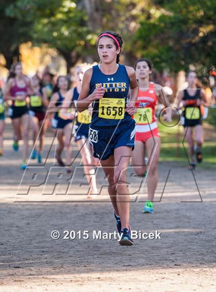 Thumbnail 1 in CIF State Cross Country Championships (D4 Girls Race) photogallery.