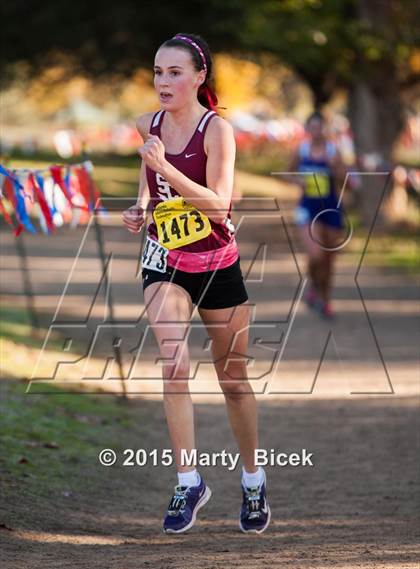 Thumbnail 3 in CIF State Cross Country Championships (D4 Girls Race) photogallery.