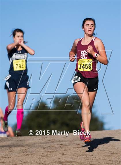 Thumbnail 2 in CIF State Cross Country Championships (D4 Girls Race) photogallery.