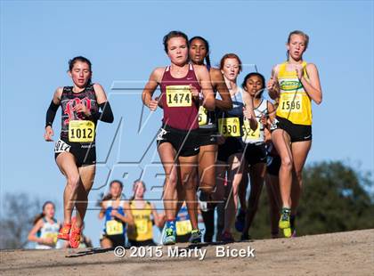 Thumbnail 1 in CIF State Cross Country Championships (D4 Girls Race) photogallery.