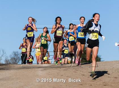 Thumbnail 3 in CIF State Cross Country Championships (D4 Girls Race) photogallery.
