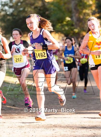 Thumbnail 3 in CIF State Cross Country Championships (D4 Girls Race) photogallery.