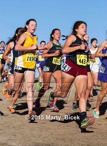 Thumbnail 1 in CIF State Cross Country Championships (D4 Girls Race) photogallery.