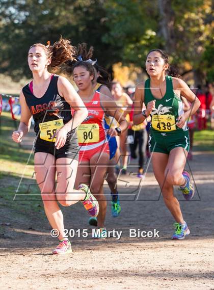 Thumbnail 3 in CIF State Cross Country Championships (D4 Girls Race) photogallery.