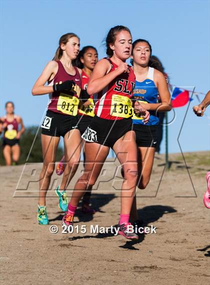 Thumbnail 1 in CIF State Cross Country Championships (D4 Girls Race) photogallery.