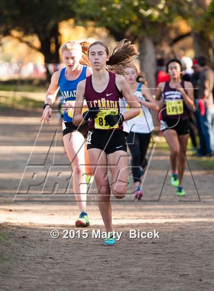 Thumbnail 3 in CIF State Cross Country Championships (D4 Girls Race) photogallery.