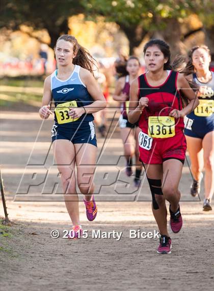 Thumbnail 3 in CIF State Cross Country Championships (D4 Girls Race) photogallery.
