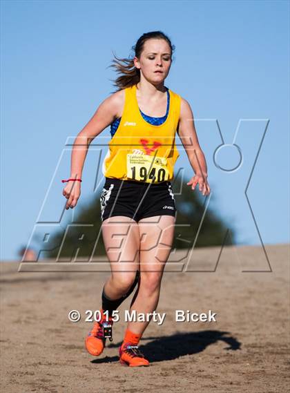 Thumbnail 1 in CIF State Cross Country Championships (D4 Girls Race) photogallery.