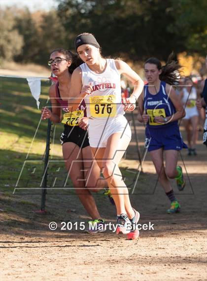Thumbnail 3 in CIF State Cross Country Championships (D4 Girls Race) photogallery.