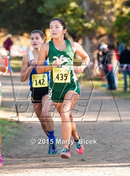 Thumbnail 3 in CIF State Cross Country Championships (D4 Girls Race) photogallery.