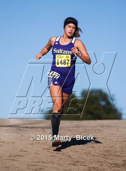 Thumbnail 1 in CIF State Cross Country Championships (D4 Girls Race) photogallery.