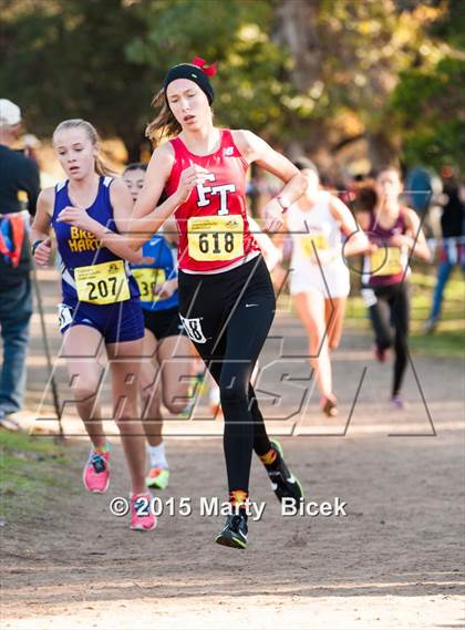 Thumbnail 2 in CIF State Cross Country Championships (D4 Girls Race) photogallery.