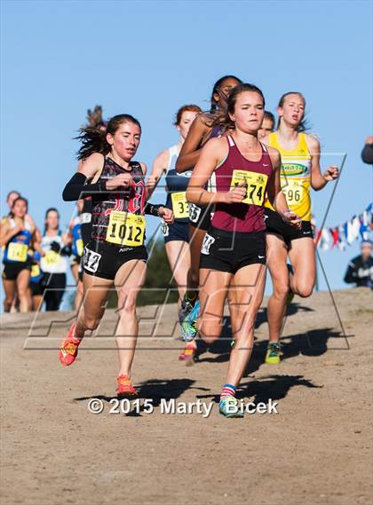 Thumbnail 3 in CIF State Cross Country Championships (D4 Girls Race) photogallery.