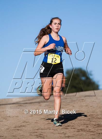 Thumbnail 1 in CIF State Cross Country Championships (D4 Girls Race) photogallery.
