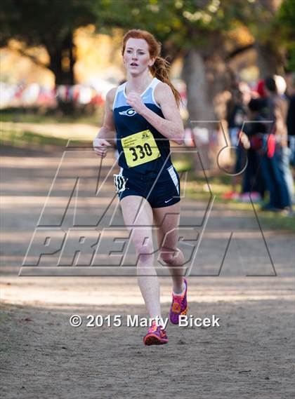 Thumbnail 3 in CIF State Cross Country Championships (D4 Girls Race) photogallery.