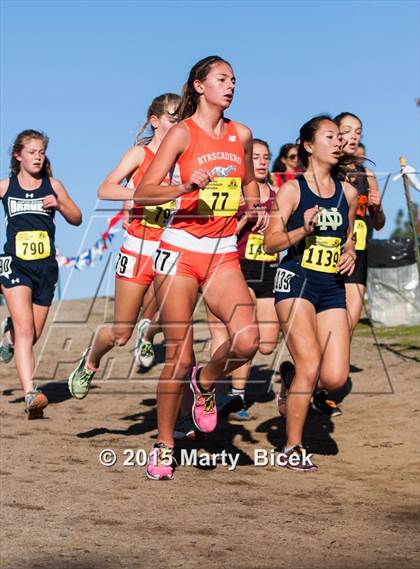 Thumbnail 3 in CIF State Cross Country Championships (D4 Girls Race) photogallery.