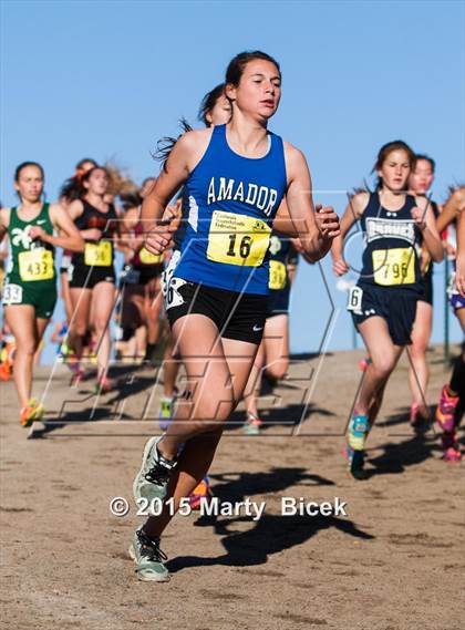 Thumbnail 3 in CIF State Cross Country Championships (D4 Girls Race) photogallery.