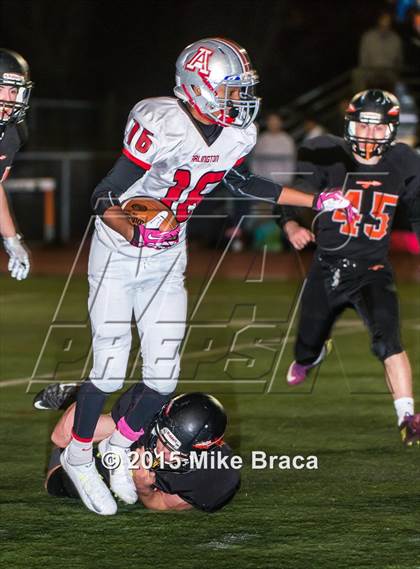 Thumbnail 1 in Arlington @ Wayland (MIAA D3 North, Northwest Sectional Quarterfinal) photogallery.